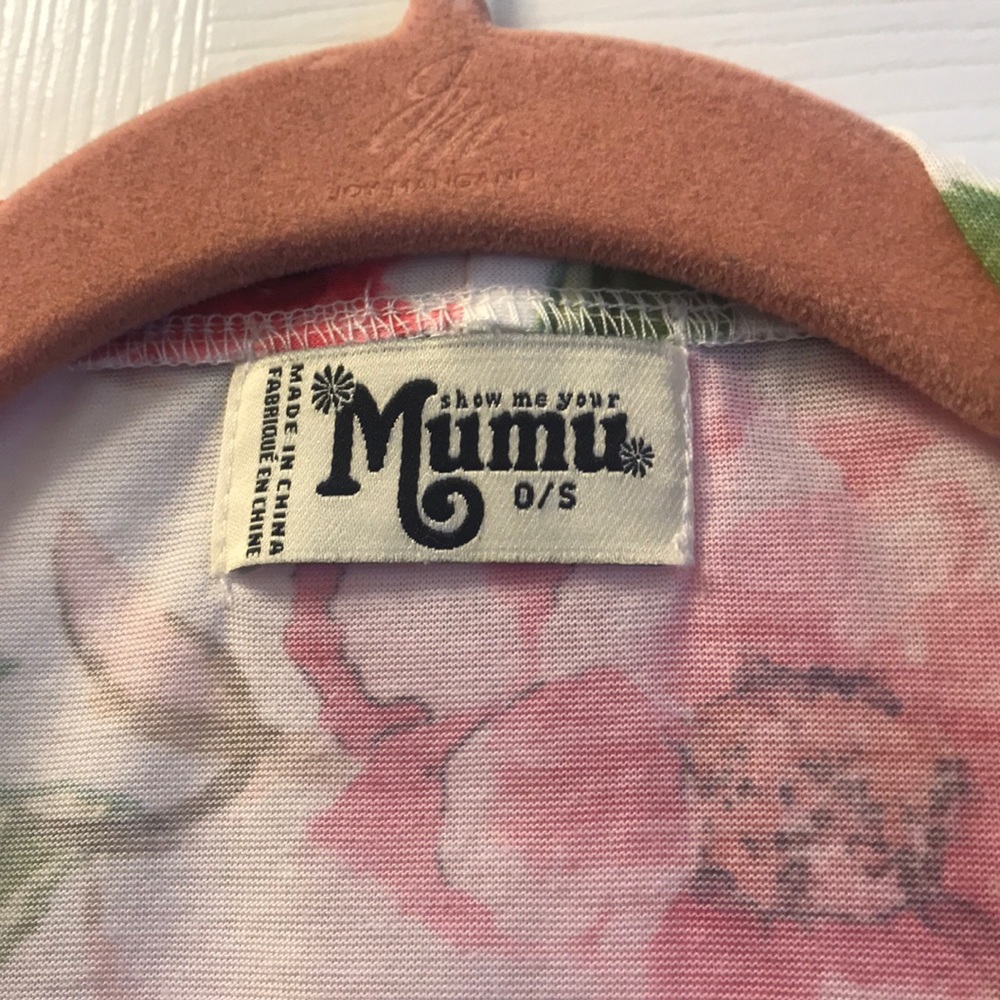 Show Me Your Mumu Floral Kimono Robe Pink White - Picture 3 of 8